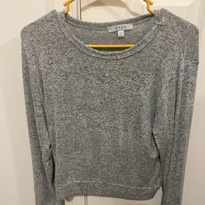 Gaze Gray Long Sleeve Top
